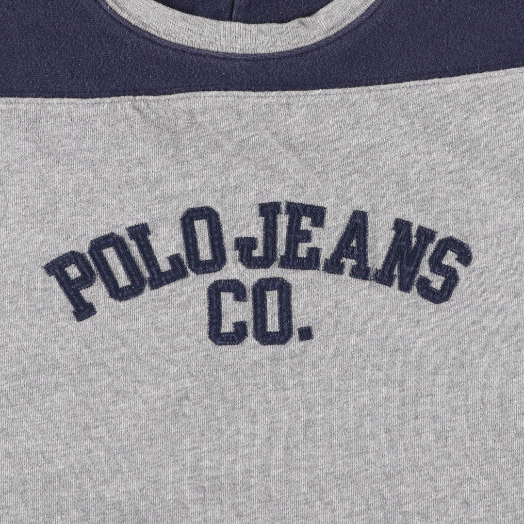 Ralph Lauren POLO JEANS COMPANY Short Sleeve Logo T-Shirt Men's XL cotton gray type Vintage Second Hand