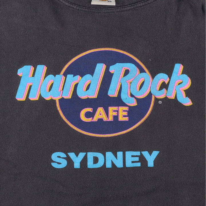 HARD ROCK CAFE Hard Rock Cafe Advertising T-shirt Men's XL size cotton Charcoal Vintage Second Hand