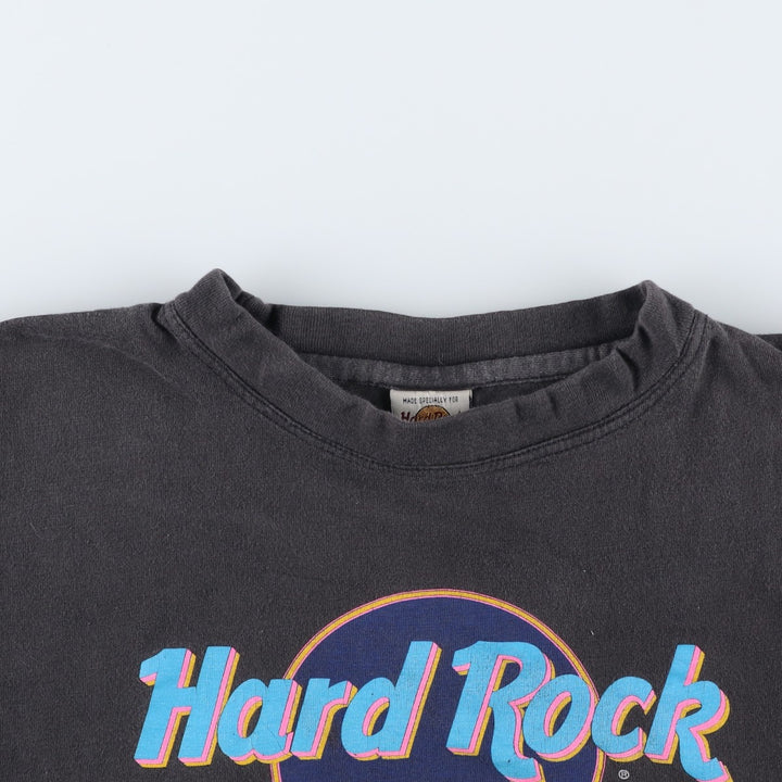 HARD ROCK CAFE Hard Rock Cafe Advertising T-shirt Men's XL size cotton Charcoal Vintage Second Hand