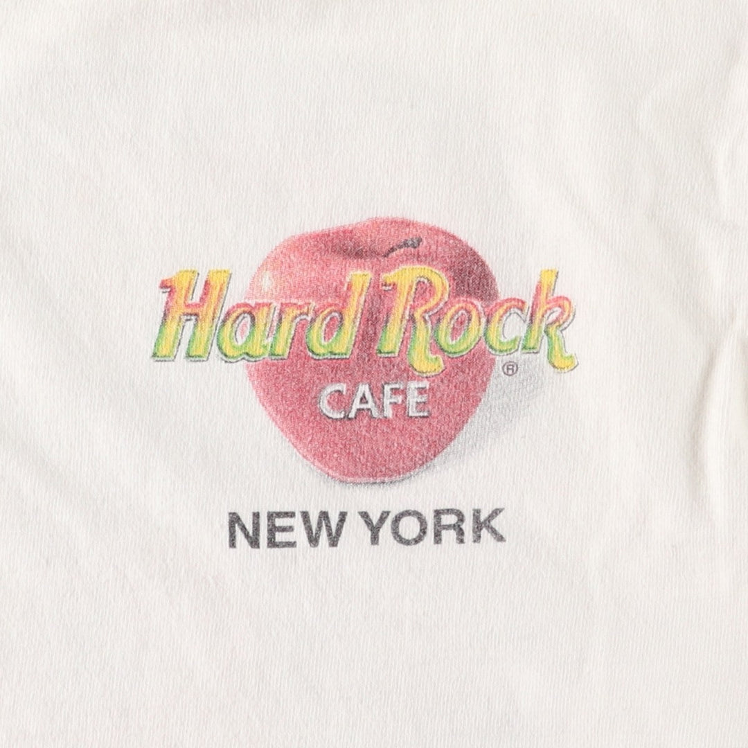 90'S HARD ROCK CAFE Hard Rock Cafe Advertising T-shirt Men's M size Vintage cotton white type Vintage Second Hand