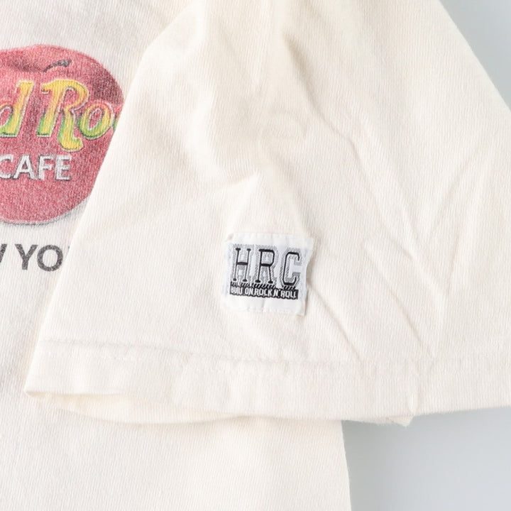 90'S HARD ROCK CAFE Hard Rock Cafe Advertising T-shirt Men's M size Vintage cotton white type Vintage Second Hand