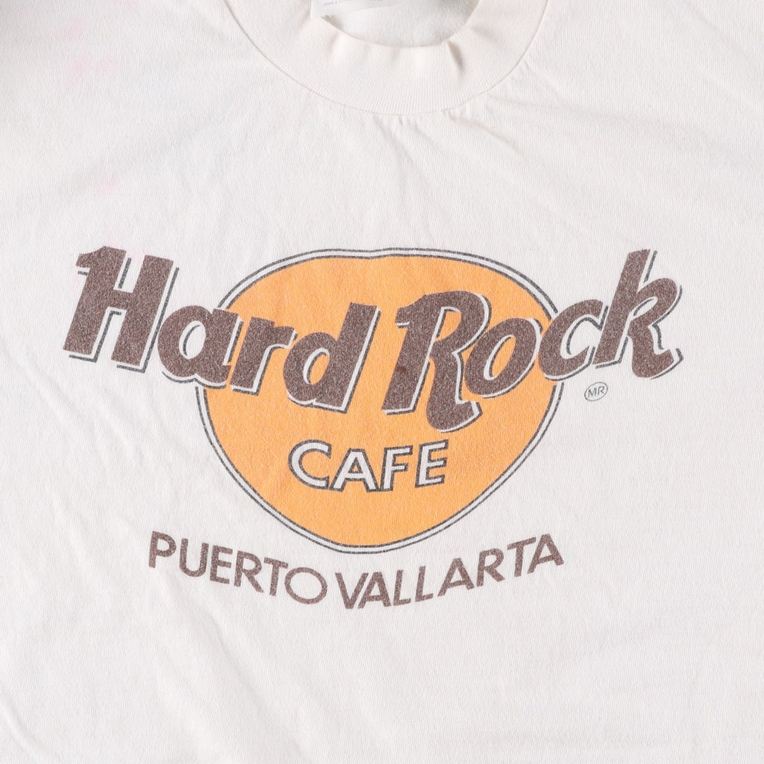 HARD ROCK CAFE Hard Rock Cafe Advertising T-shirt Men's M size cotton white type Vintage Second Hand