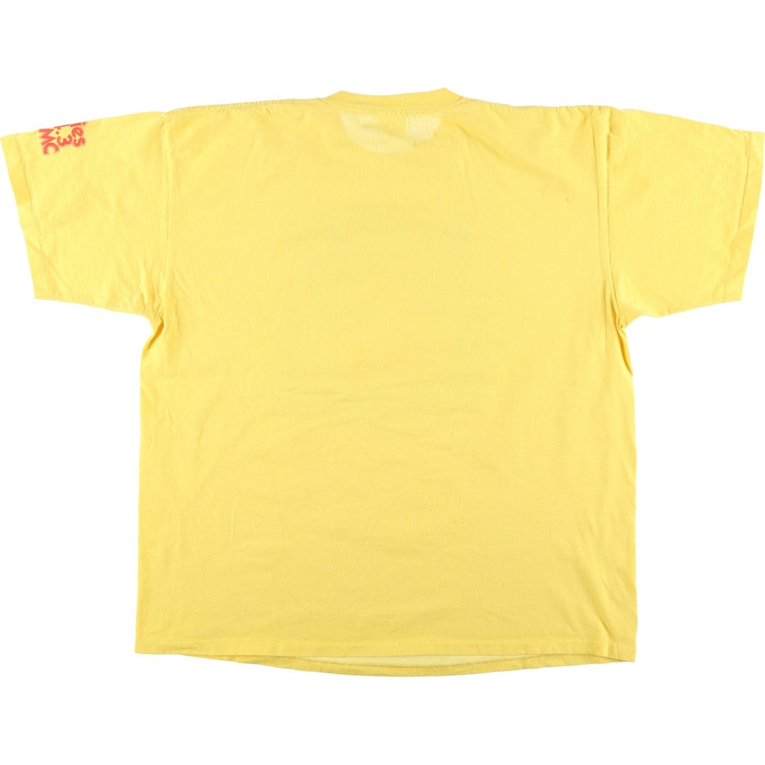 90'S Woodward Dream Cruise '97 Advertising T-Shirt, Made in USA, Men's XXL equivalent, Vintage cotton yellow type Vintage Second Hand