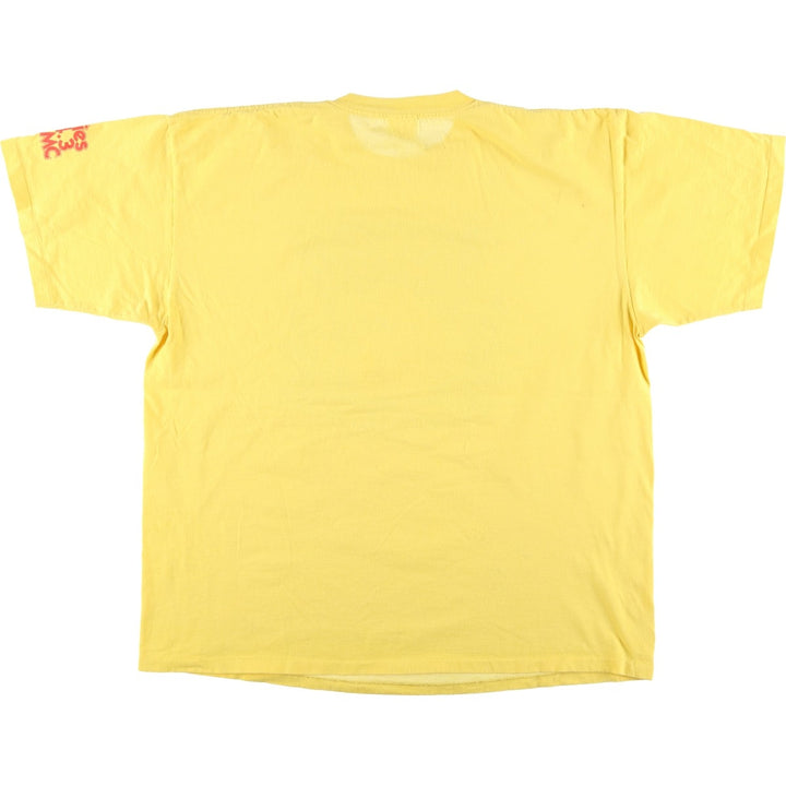 90'S Woodward Dream Cruise '97 Advertising T-Shirt, Made in USA, Men's XXL equivalent, Vintage cotton yellow type Vintage Second Hand