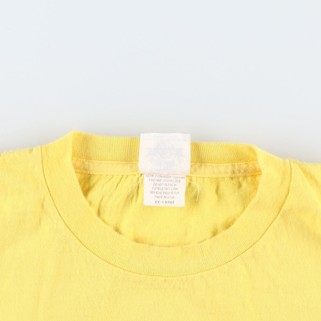 90'S Woodward Dream Cruise '97 Advertising T-Shirt, Made in USA, Men's XXL equivalent, Vintage cotton yellow type Vintage Second Hand