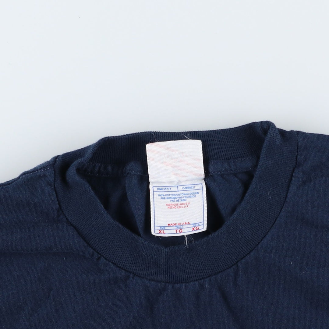 Murina The Boeing Company advertising T-shirt, made in the USA, men's size XL. cotton navy blue type Vintage Second Hand