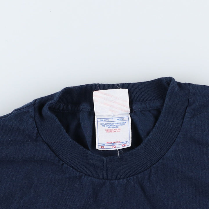 Murina The Boeing Company advertising T-shirt, made in the USA, men's size XL. cotton navy blue type Vintage Second Hand