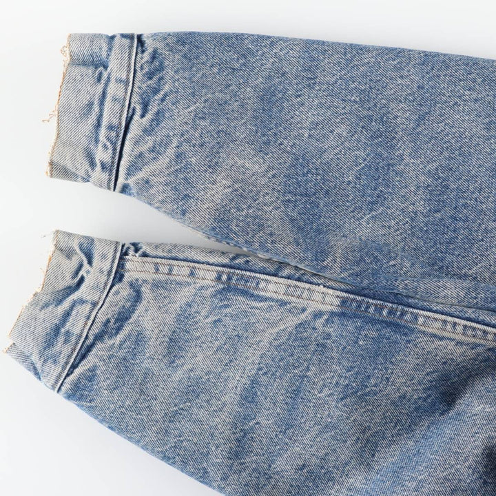 ~1990'S Levi's 70608-0216 Denim Boa Jacket, Made in USA, Men's Size M (Equivalent), Vintage cotton blue type Vintage Second Hand
