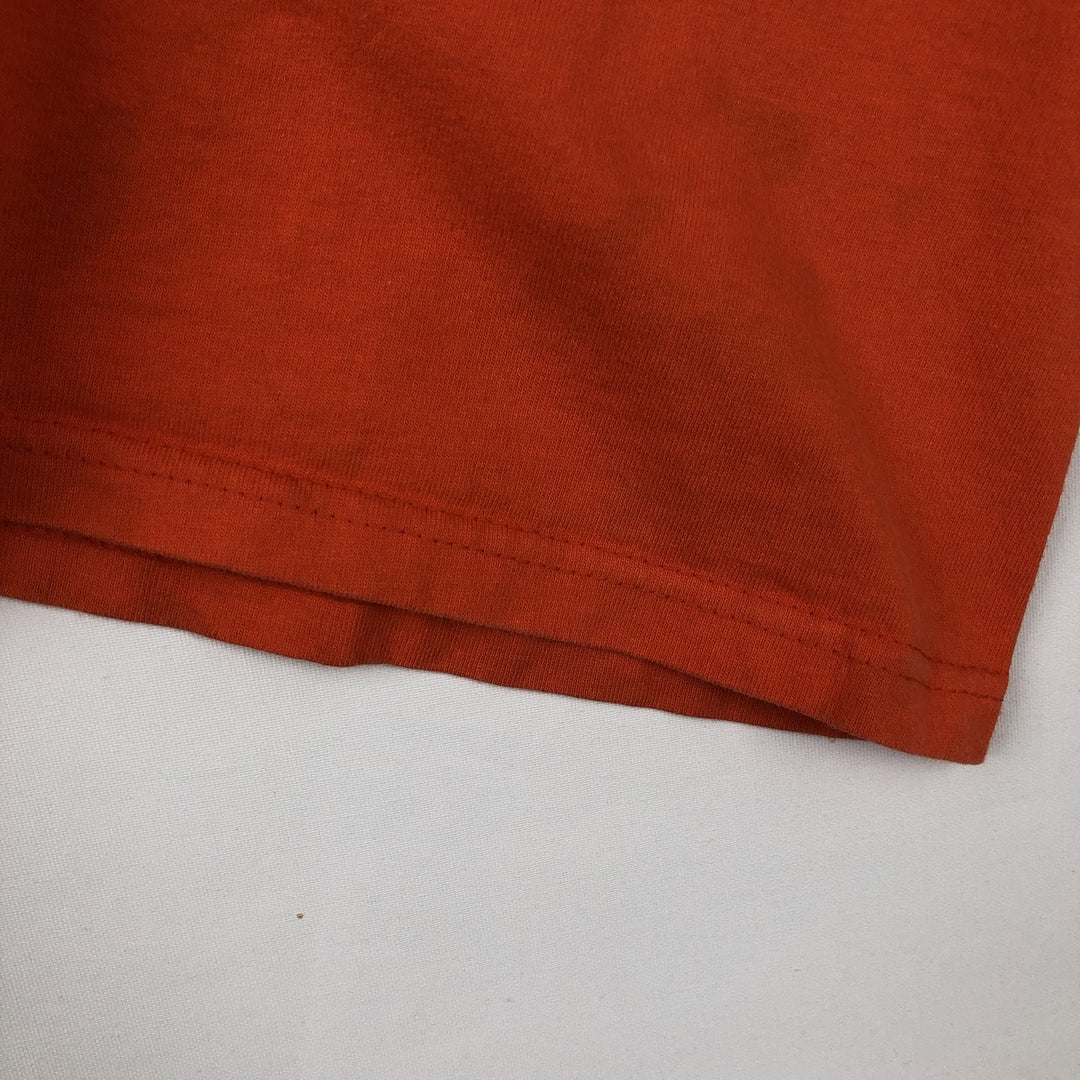 Harley-Davidson Eagle Pattern Motorcycle Bike T-shirt Made in USA Men's M size cotton orange type Vintage Second Hand