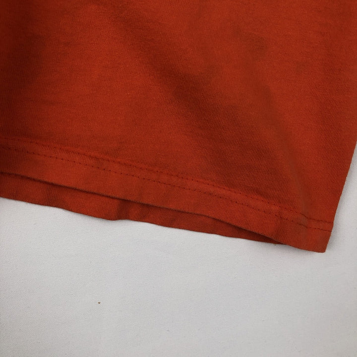 Harley-Davidson Eagle Pattern Motorcycle Bike T-shirt Made in USA Men's M size cotton orange type Vintage Second Hand