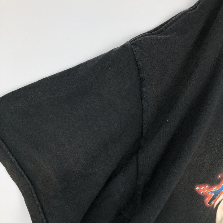 Harley-Davidson Fire Pattern Motorcycle Bike T-Shirt Made in USA Men's XXL cotton black type Vintage Second Hand