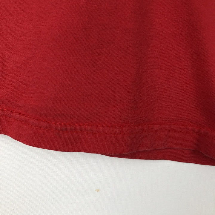 00'S Harley Davidson Eagle Pattern Stars and Stripes Motorcycle Bike T-Shirt Made in USA Men's L size cotton red type Vintage Second Hand
