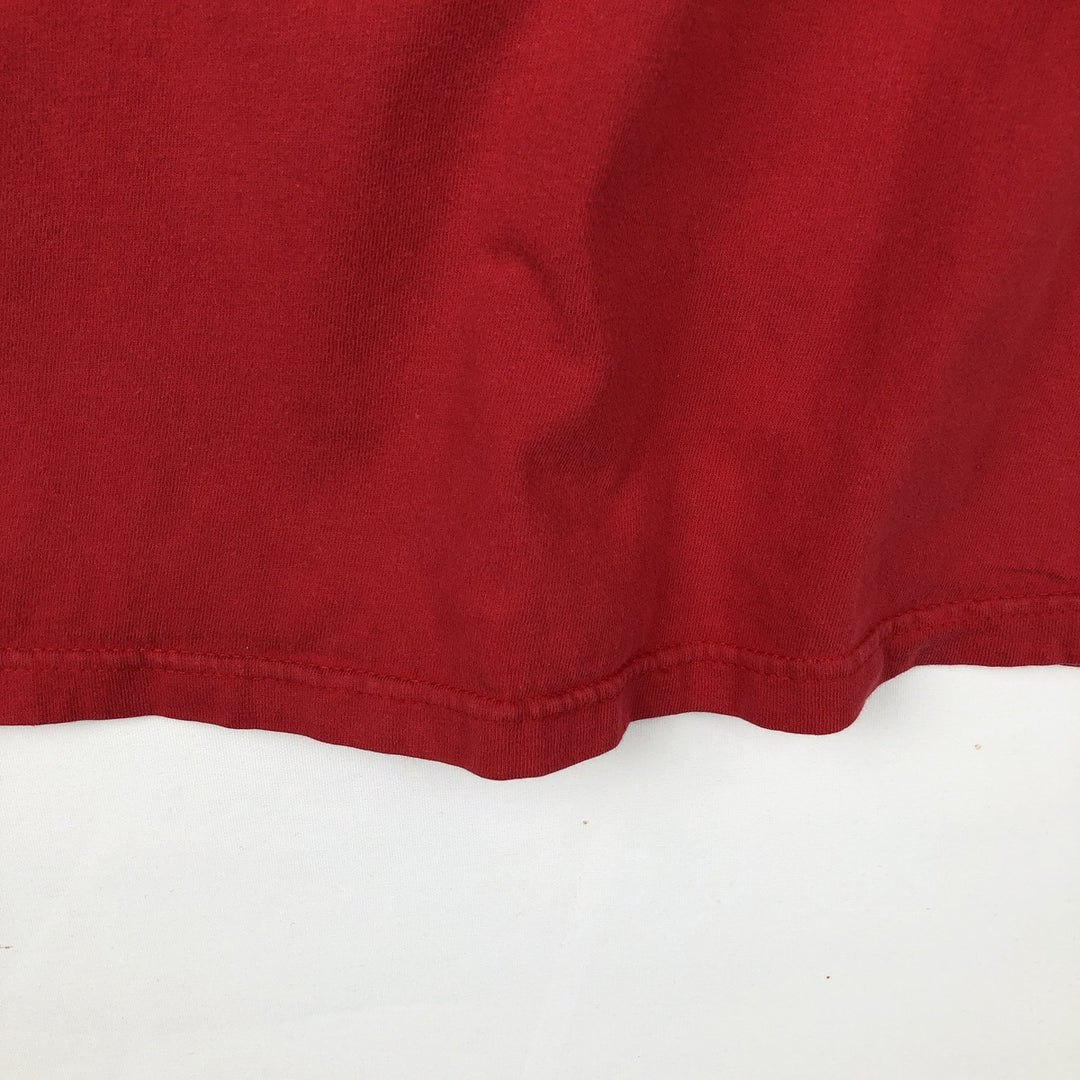 00'S Harley Davidson Eagle Pattern Stars and Stripes Motorcycle Bike T-Shirt Made in USA Men's L size cotton red type Vintage Second Hand