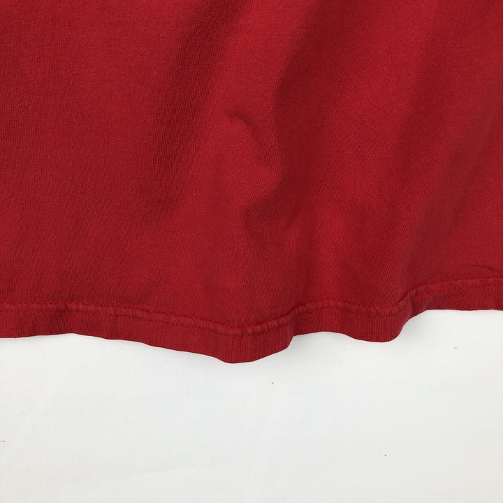 00'S Harley Davidson Eagle Pattern Stars and Stripes Motorcycle Bike T-Shirt Made in USA Men's L size cotton red type Vintage Second Hand