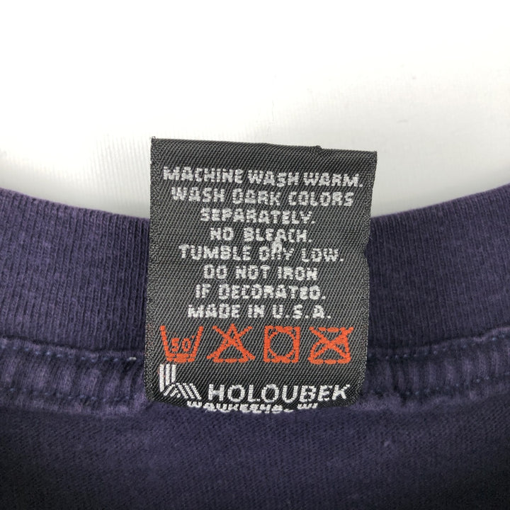 Harley-Davidson Motorcycle Bike T-shirt Made in USA Men's XL cotton navy blue type Vintage Second Hand
