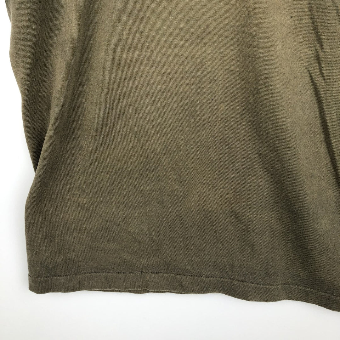 90'S Harley Davidson Eagle Pattern Motorcycle Bike T-shirt Made in USA Men's L size Vintage cotton Khaki type Vintage Second Hand