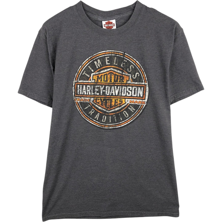 Harley-Davidson Motorcycle Bike T-shirt, Men's Medium cotton Charcoal Vintage Second Hand