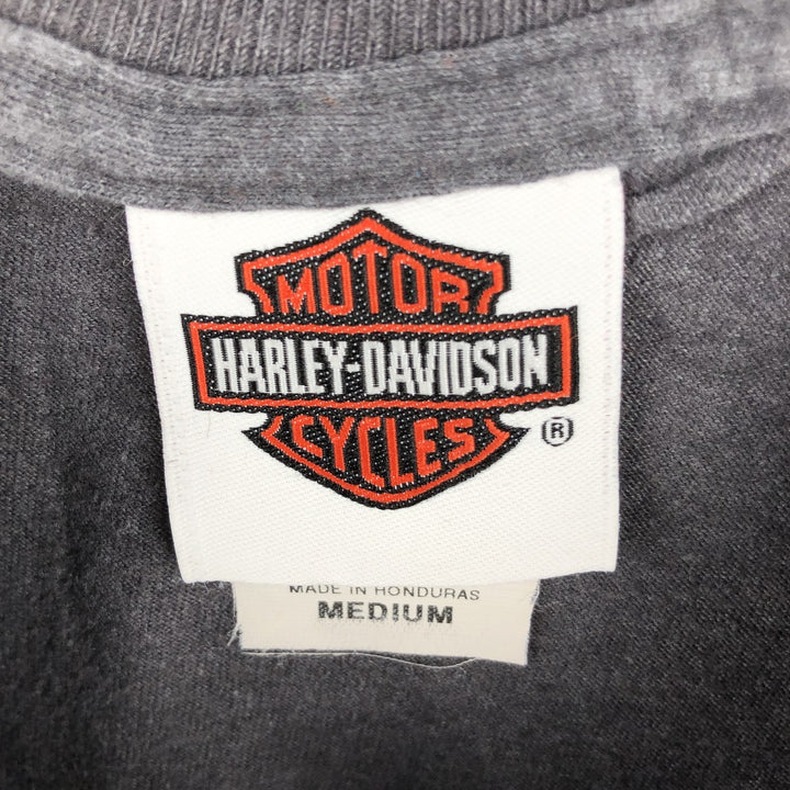 Harley-Davidson Motorcycle Bike T-shirt, Men's Medium cotton Charcoal Vintage Second Hand