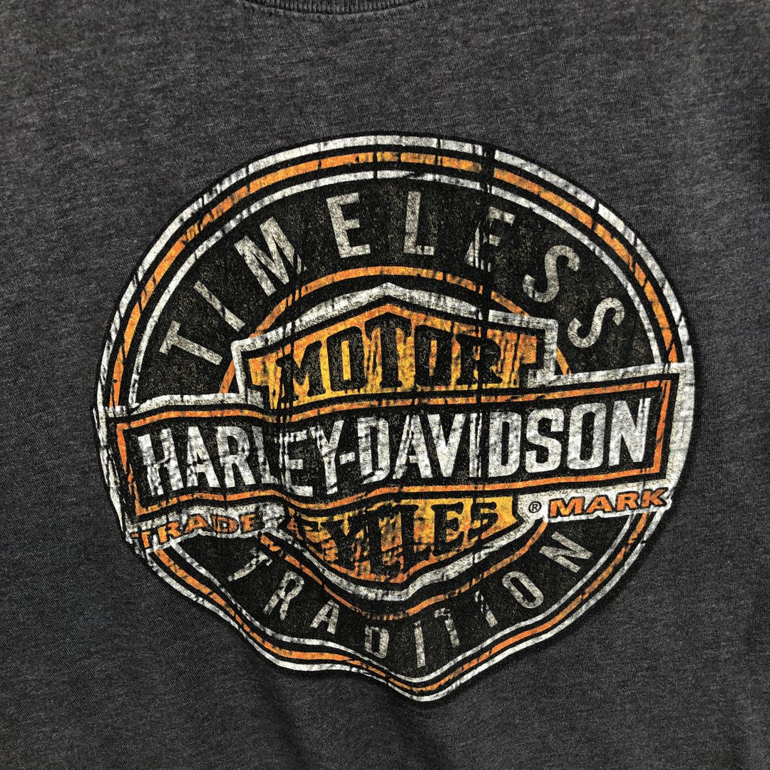 Harley-Davidson Motorcycle Bike T-shirt, Men's Medium cotton Charcoal Vintage Second Hand