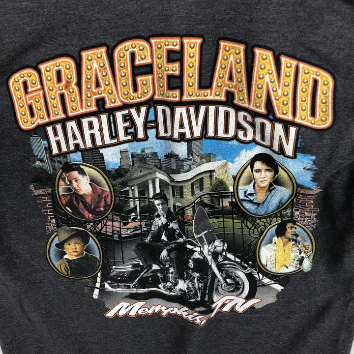 Harley-Davidson Motorcycle Bike T-shirt, Men's Medium cotton Charcoal Vintage Second Hand