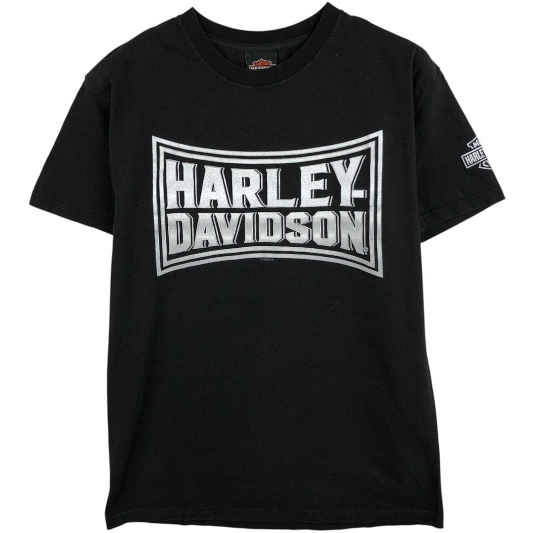 Harley-Davidson Motorcycle Bike T-shirt, Men's Medium cotton black type Vintage Second Hand