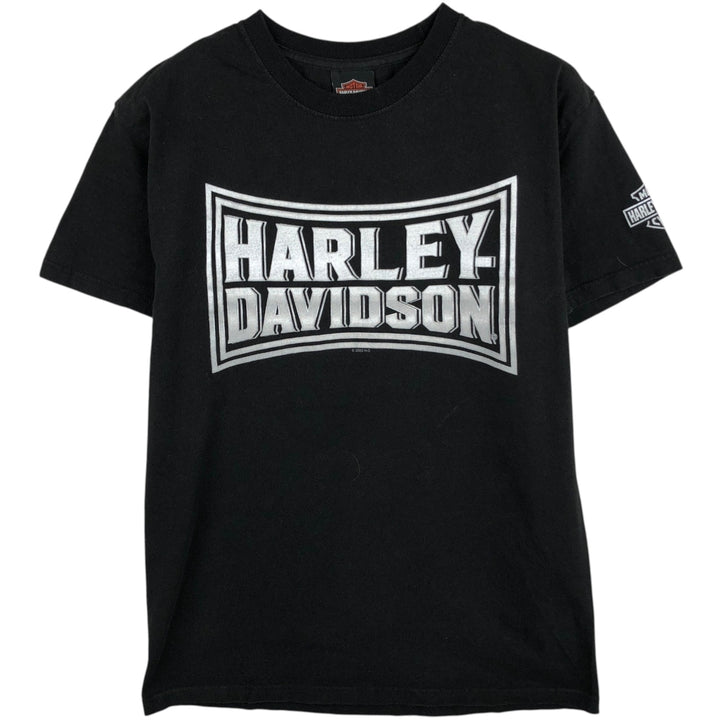 Harley-Davidson Motorcycle Bike T-shirt, Men's Medium cotton black type Vintage Second Hand
