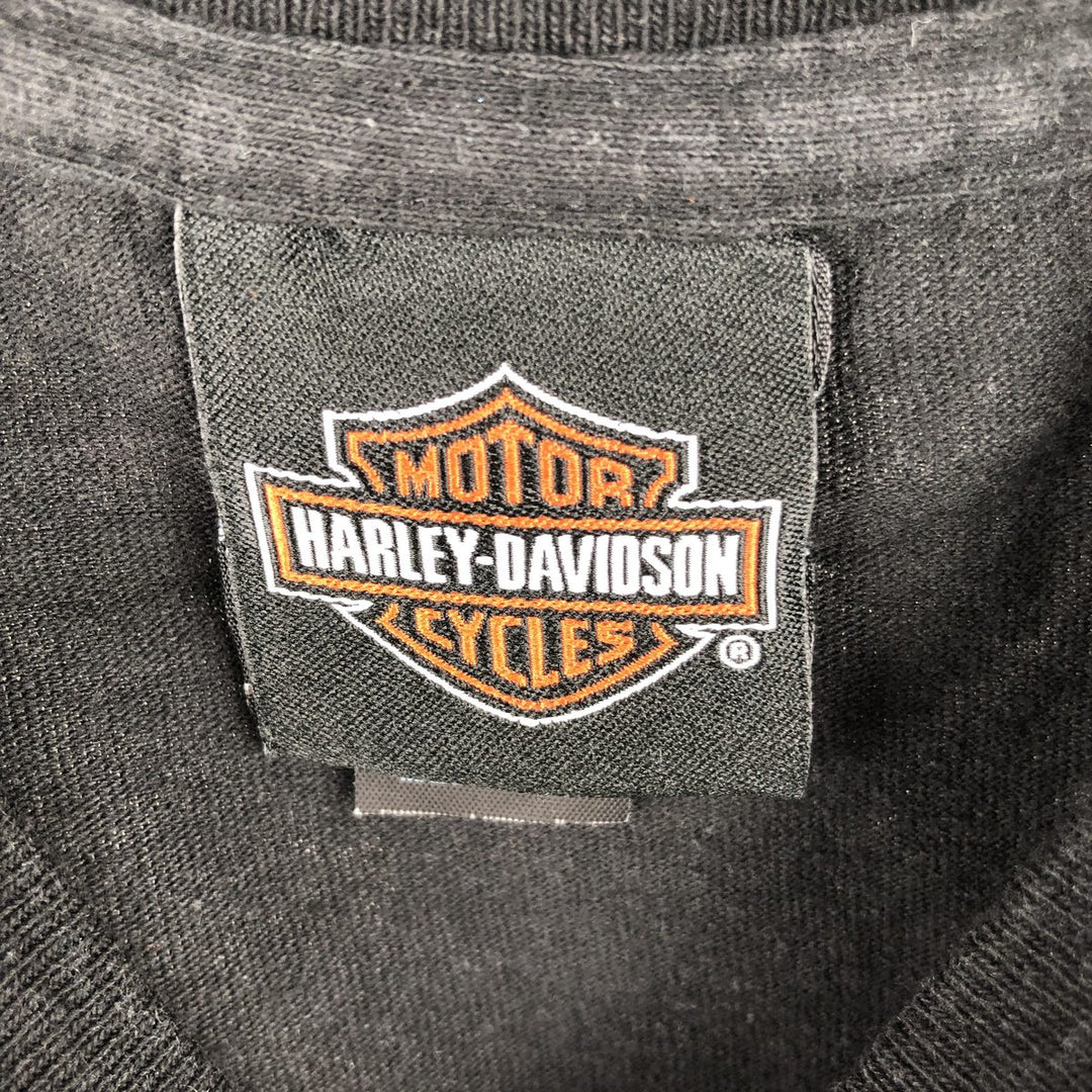 Harley-Davidson Motorcycle Bike T-shirt, Men's Medium cotton black type Vintage Second Hand