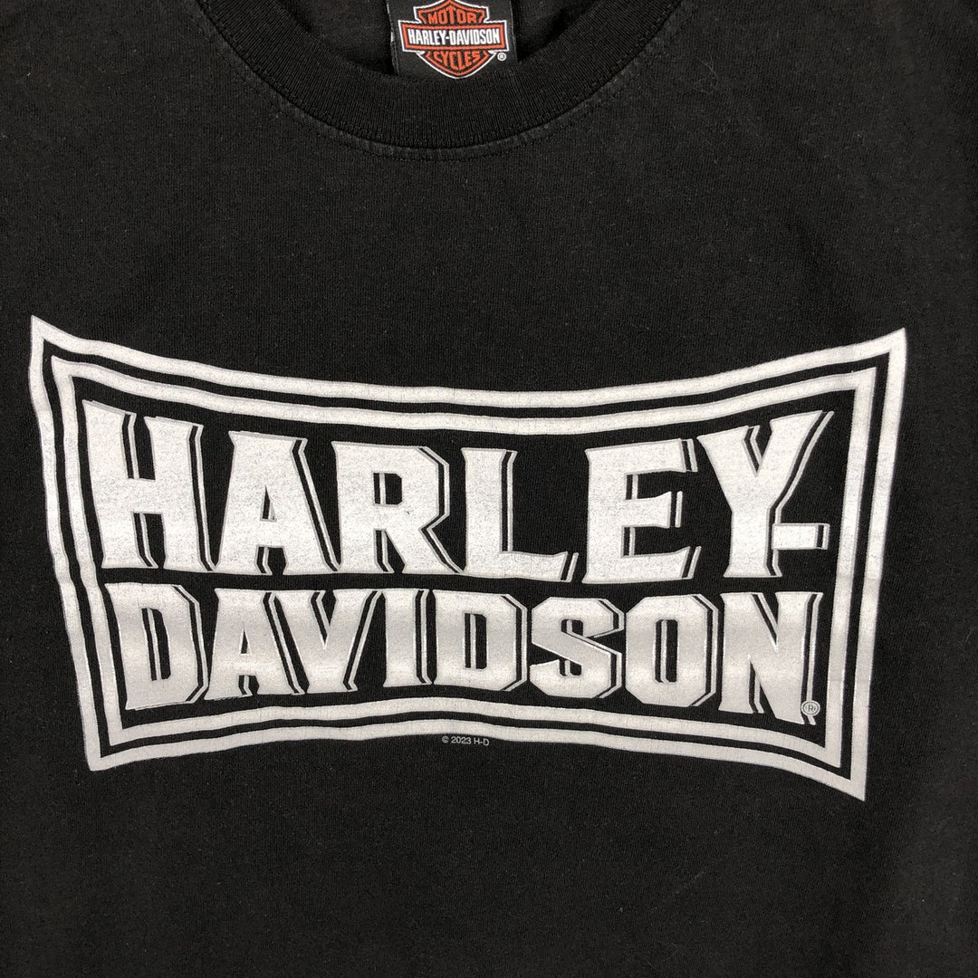 Harley-Davidson Motorcycle Bike T-shirt, Men's Medium cotton black type Vintage Second Hand