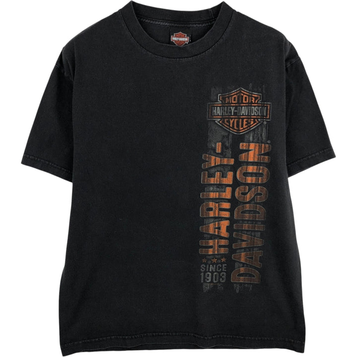 Harley-Davidson Motorcycle Bike T-shirt, Men's XL size unclear black type Vintage Second Hand