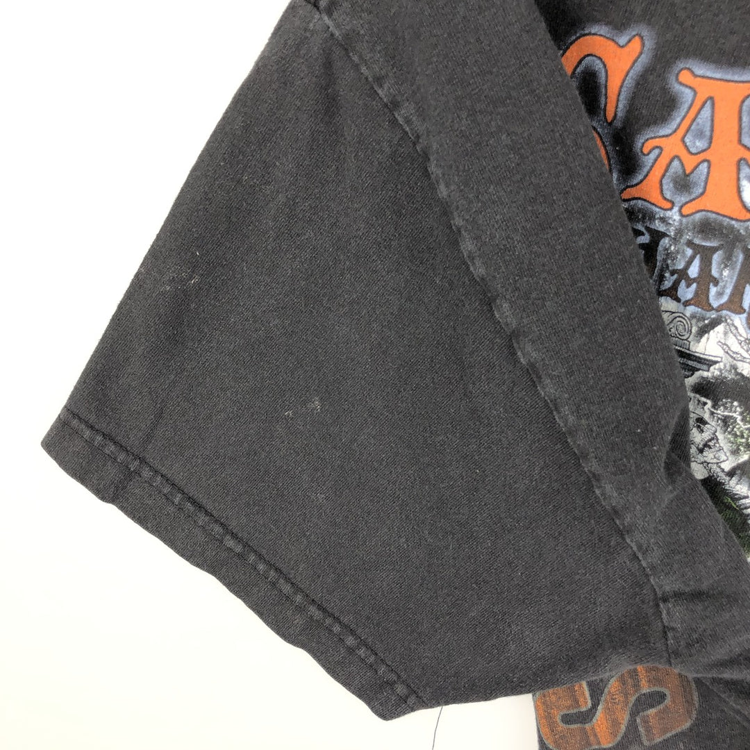 Harley-Davidson Motorcycle Bike T-shirt, Men's XL size unclear black type Vintage Second Hand