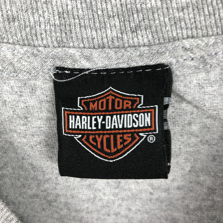 Harley-Davidson Motorcycle Bike T-shirt, Men's XL size unclear gray type Vintage Second Hand