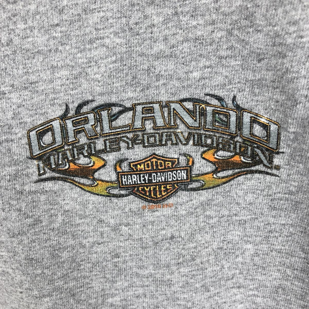 Harley-Davidson Motorcycle Bike T-shirt, Men's XL size unclear gray type Vintage Second Hand