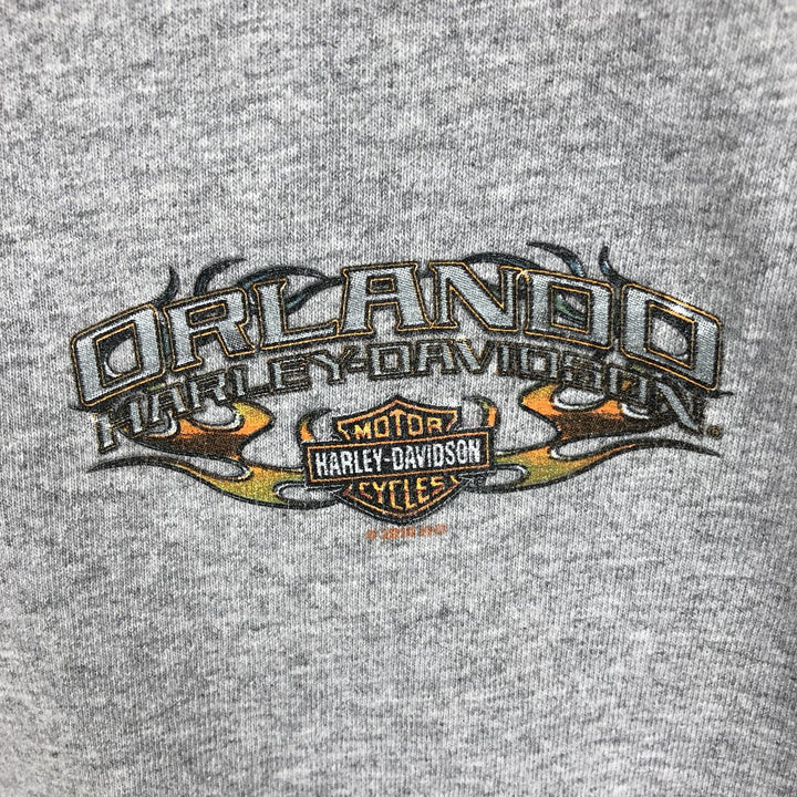 Harley-Davidson Motorcycle Bike T-shirt, Men's XL size unclear gray type Vintage Second Hand