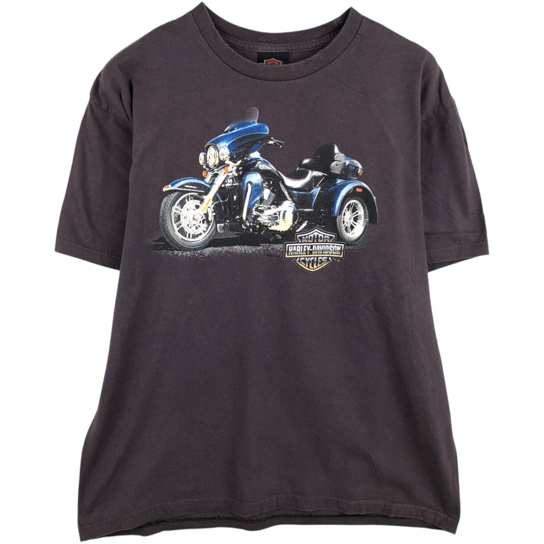 Harley-Davidson Motorcycle Bike T-shirt Made in USA Men's XL cotton Charcoal Vintage Second Hand