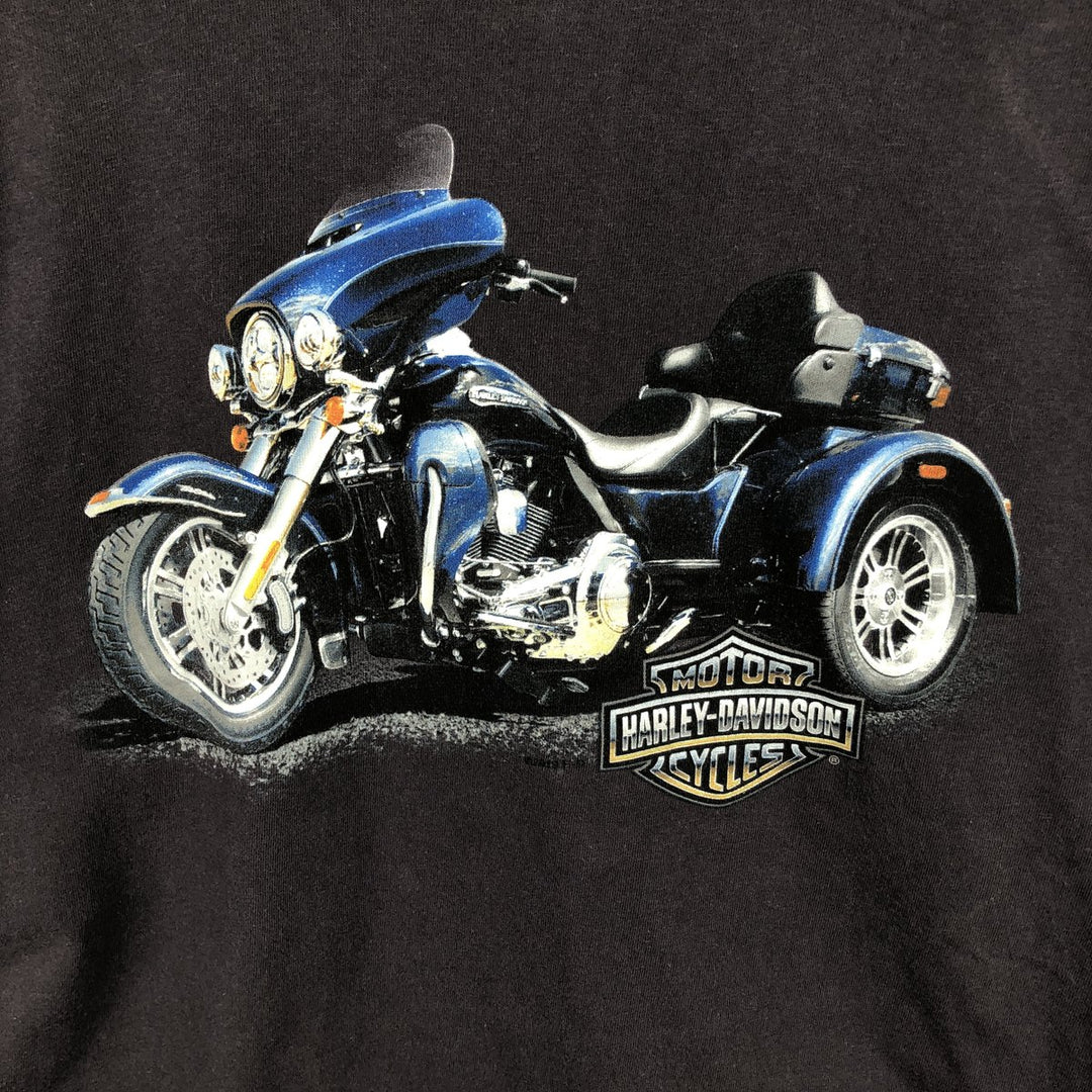 Harley-Davidson Motorcycle Bike T-shirt Made in USA Men's XL cotton Charcoal Vintage Second Hand