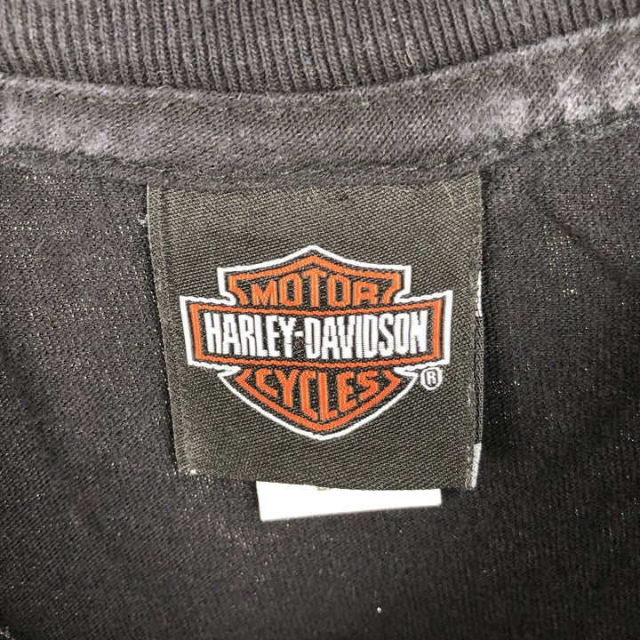 Harley-Davidson Motorcycle Bike T-shirt, Men's Size L cotton black type Vintage Second Hand