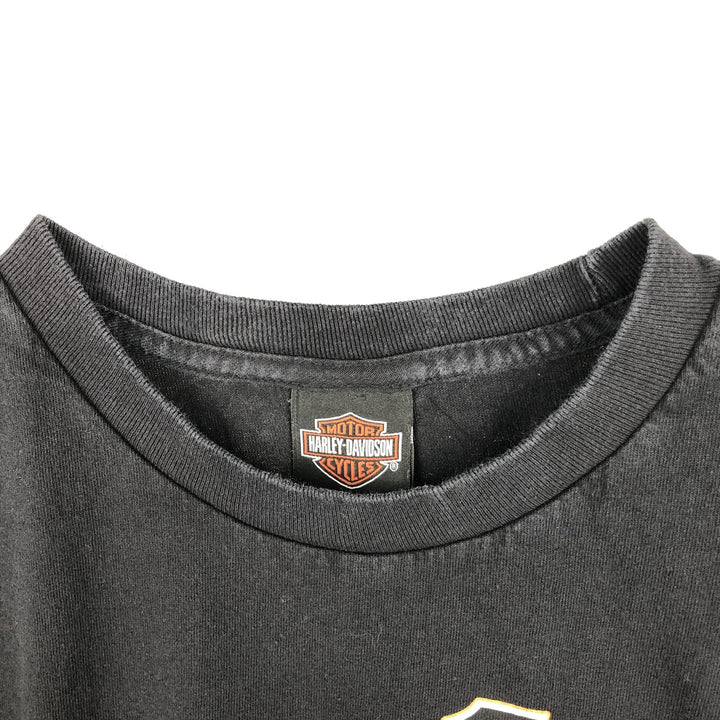Harley-Davidson Motorcycle Bike T-shirt, Men's Size L cotton black type Vintage Second Hand
