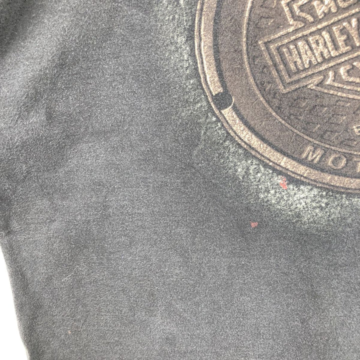 00'S Harley-Davidson Motorcycle Bike T-shirt Men's XL size cotton black type Vintage Second Hand