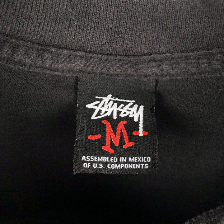 Stussy Skull Pattern Surf Skate T-Shirt (Men's Size M) cotton black type Vintage Second Hand