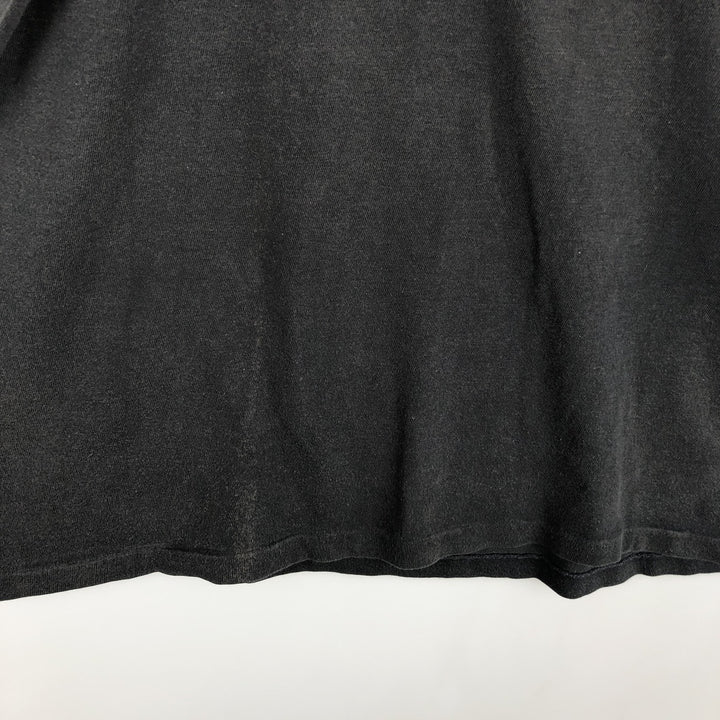 1980'S Nike Navy Tag Logo Print T-Shirt, Made in England, Men's Size M (approx.), Vintage polyester black type Vintage Second Hand