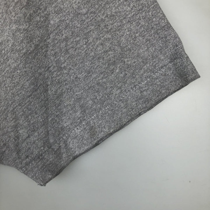 80'S Adidas Trefoil Logo Back Print T-Shirt, Made in USA, Men's XL (approx.) Vintage polyester gray type Vintage Second Hand