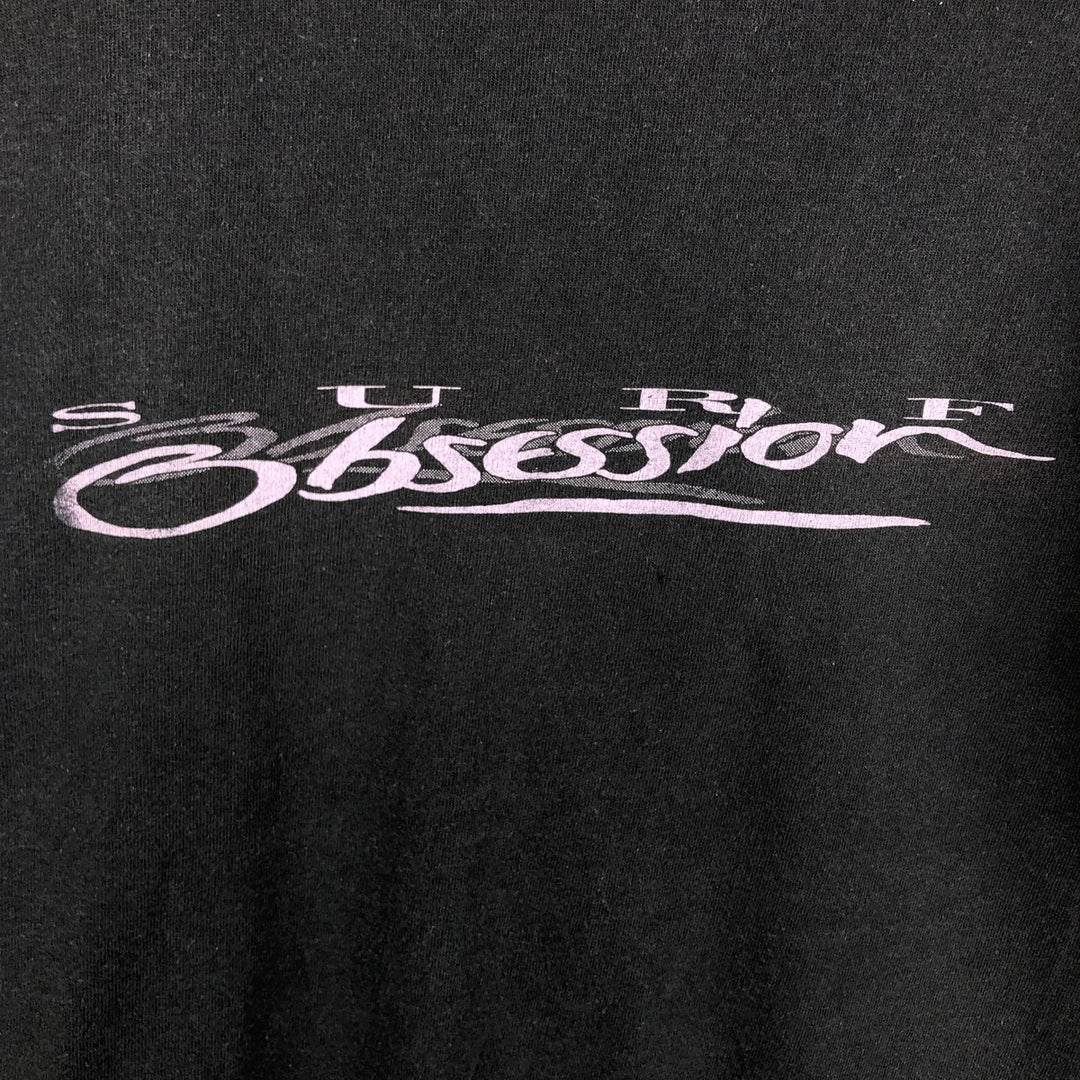 SCREEN STARS PREMIUM Sports Print T-Shirt, Men's Size M (equivalent) cotton black type Vintage Second Hand