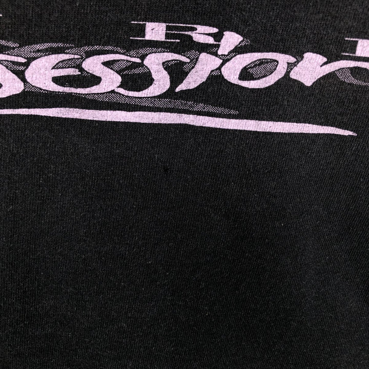 SCREEN STARS PREMIUM Sports Print T-Shirt, Men's Size M (equivalent) cotton black type Vintage Second Hand