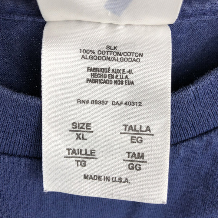 Adidas logo print T-shirt, Made in USA, Men's XL cotton blue type Vintage Second Hand