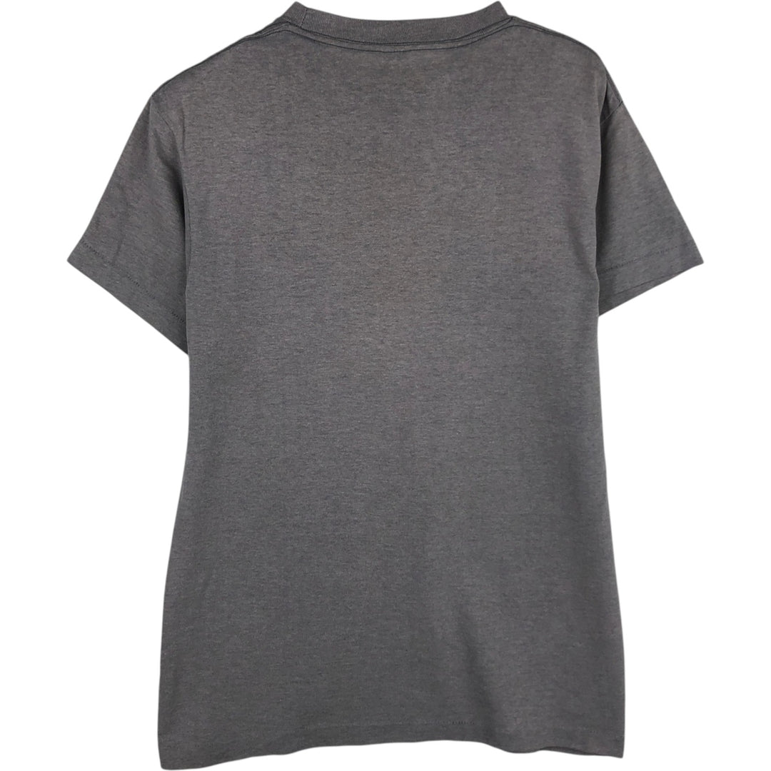 80'S Adidas Trefoil Logo Print T-Shirt, Made in USA, Men's Size M (approx.), Vintage cotton gray type Vintage Second Hand