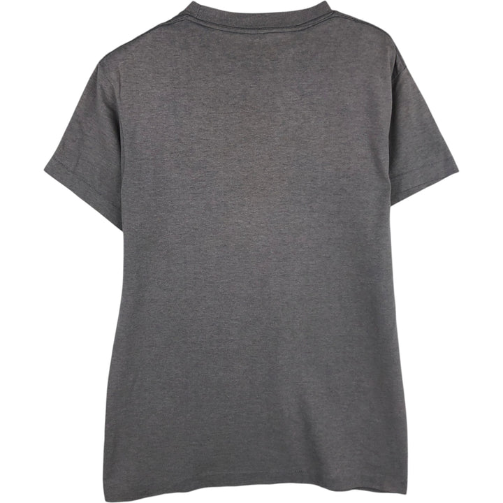 80'S Adidas Trefoil Logo Print T-Shirt, Made in USA, Men's Size M (approx.), Vintage cotton gray type Vintage Second Hand
