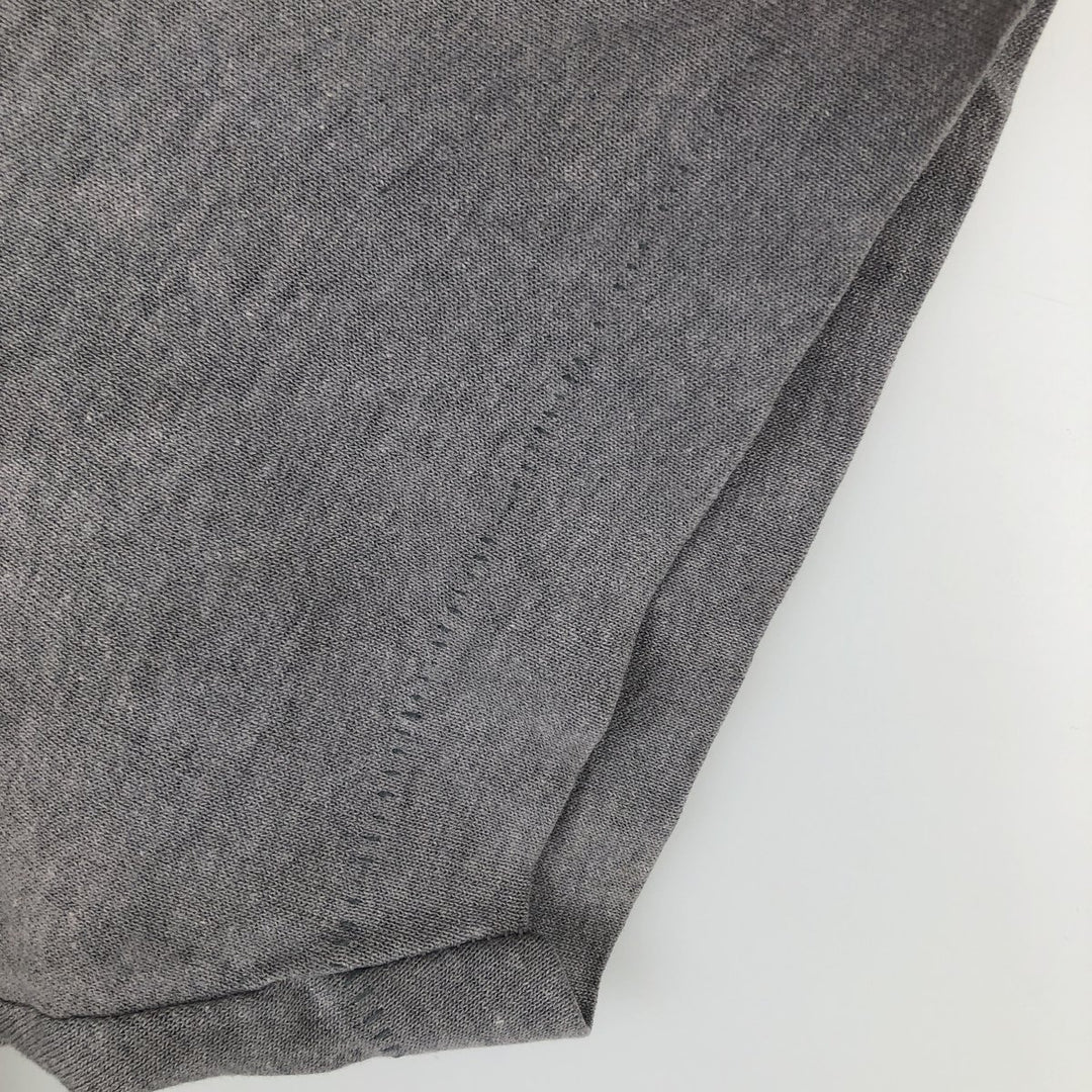 80'S Adidas Trefoil Logo Print T-Shirt, Made in USA, Men's Size M (approx.), Vintage cotton gray type Vintage Second Hand