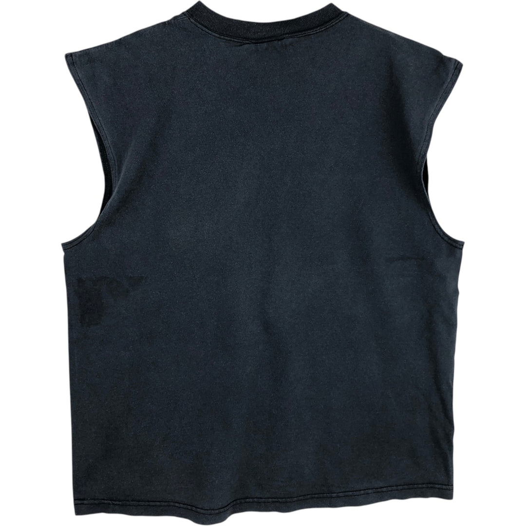 90'S Nike Sleeveless T-Shirt with One-Point Logo, Made in USA, Men's XL (approx.), Vintage cotton black type Vintage Second Hand