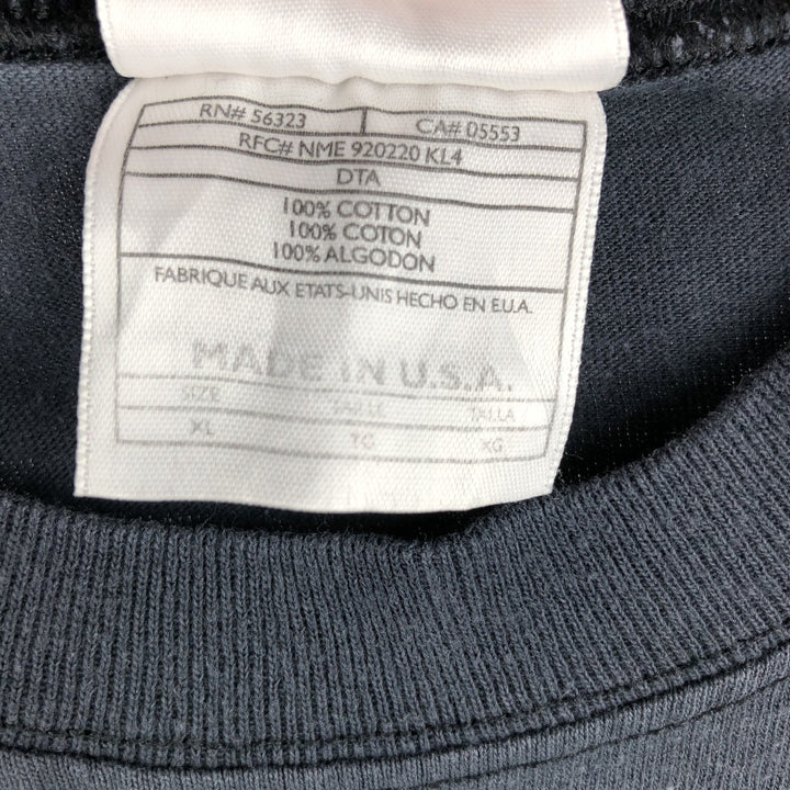 90'S Nike Sleeveless T-Shirt with One-Point Logo, Made in USA, Men's XL (approx.), Vintage cotton black type Vintage Second Hand