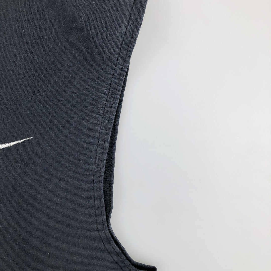 90'S Nike Sleeveless T-Shirt with One-Point Logo, Made in USA, Men's XL (approx.), Vintage cotton black type Vintage Second Hand